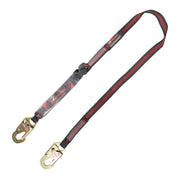 K Strong 6' Clear Pack Design Shock Absorbing Lanyard with Snap Hooks UFL201101