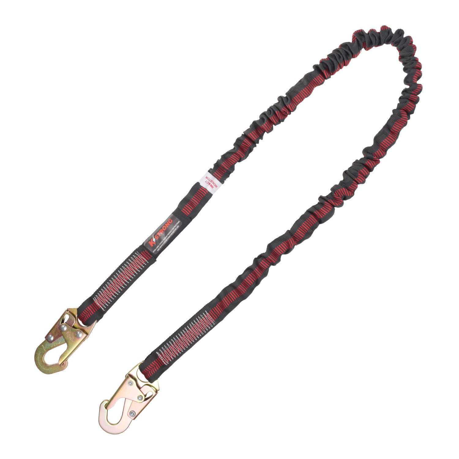 K Strong 6' Internal Design Shock Absorbing Lanyard with Snap Hooks UFL204101