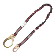 K Strong 6' Internal Design Shock Absorbing Lanyard with Snap Hook and Rebar Hook UFL204111