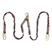 K Strong 6' Twin Leg 100% Tie-off Internal Design Shock Absorbing Lanyard with Snap Hooks UFL204121