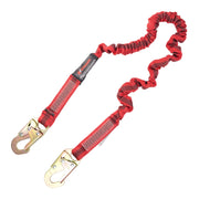 K Strong 4.5 - 6' Elasticated Design Shock Absorbing Lanyard with Snap Hooks UFL206101
