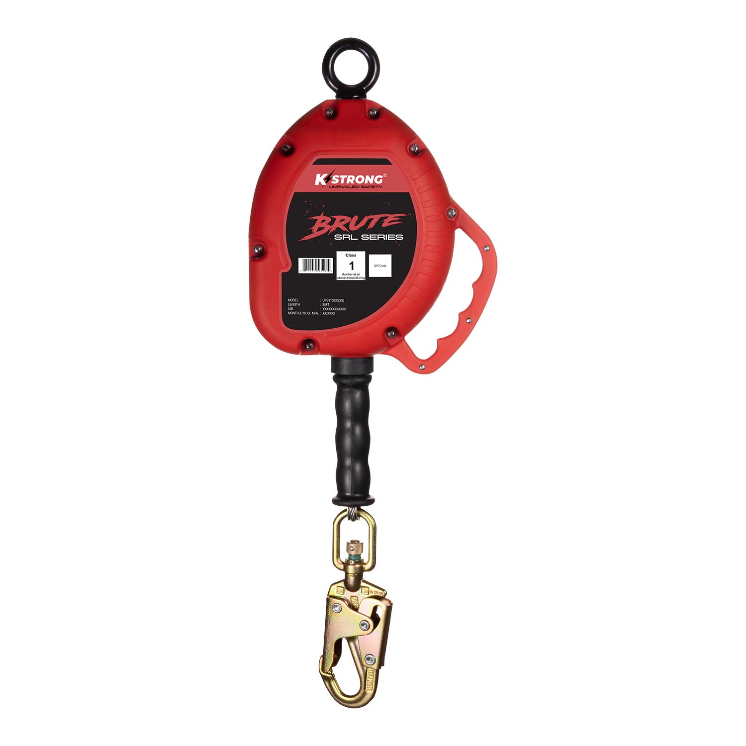 K Strong BRUTE 30' Stainless Steel Cable SRL with Swivel Snap Hook UFS310030(SS)