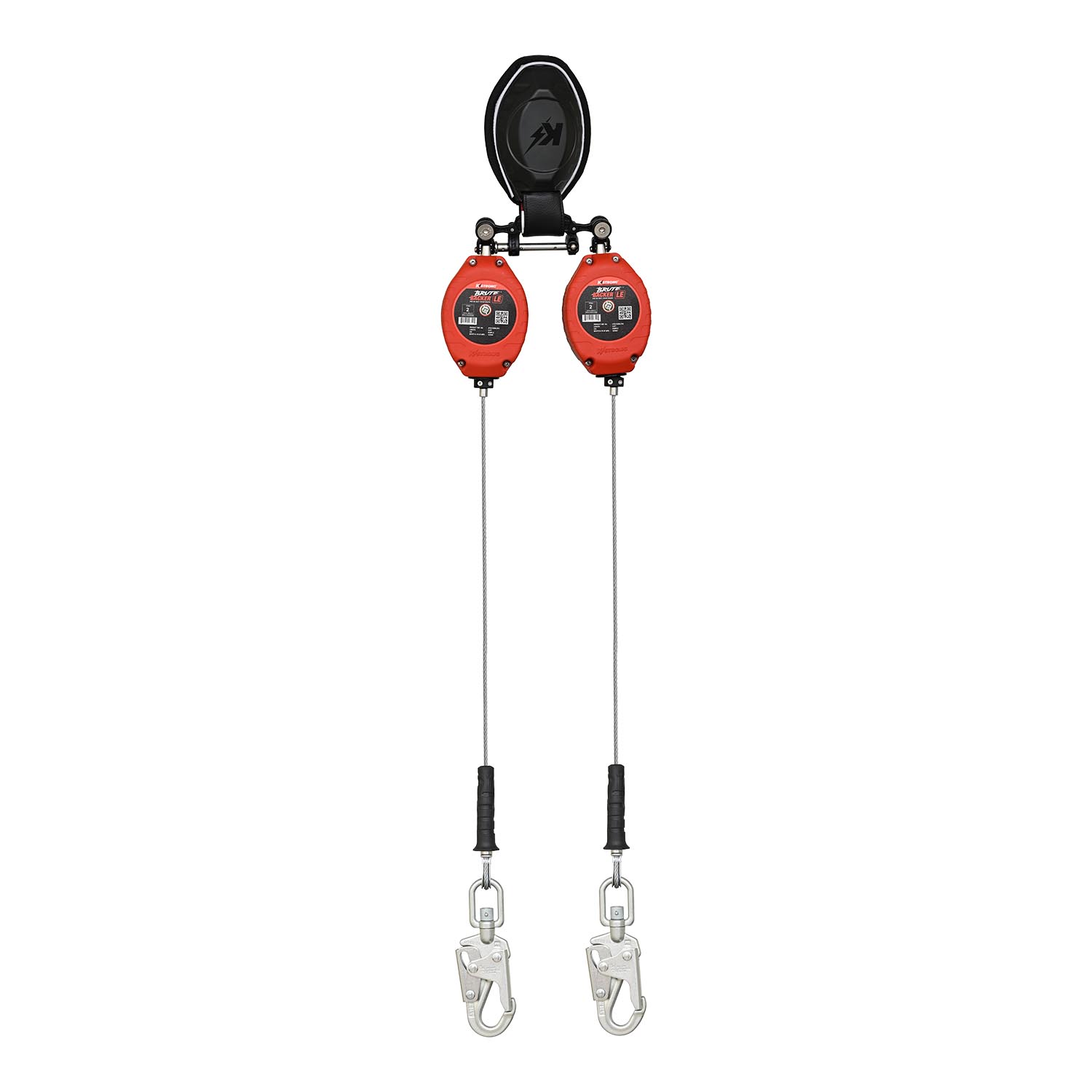 K Strong BRUTE Backer LE V2 Class 2 - Dual Interchangeable 8.5' Cable SRL-P with Swivel Snap Hooks at Anchorage End UFS310206LDV2