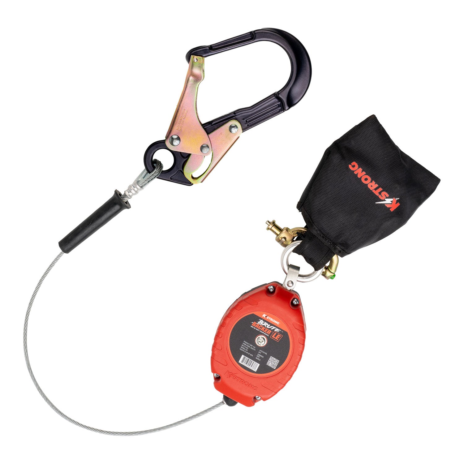 K Strong BRUTE BackerLE 8.5' Cable SRL-P with Aluminum Rebar Hook at Anchorage End UFS316106L