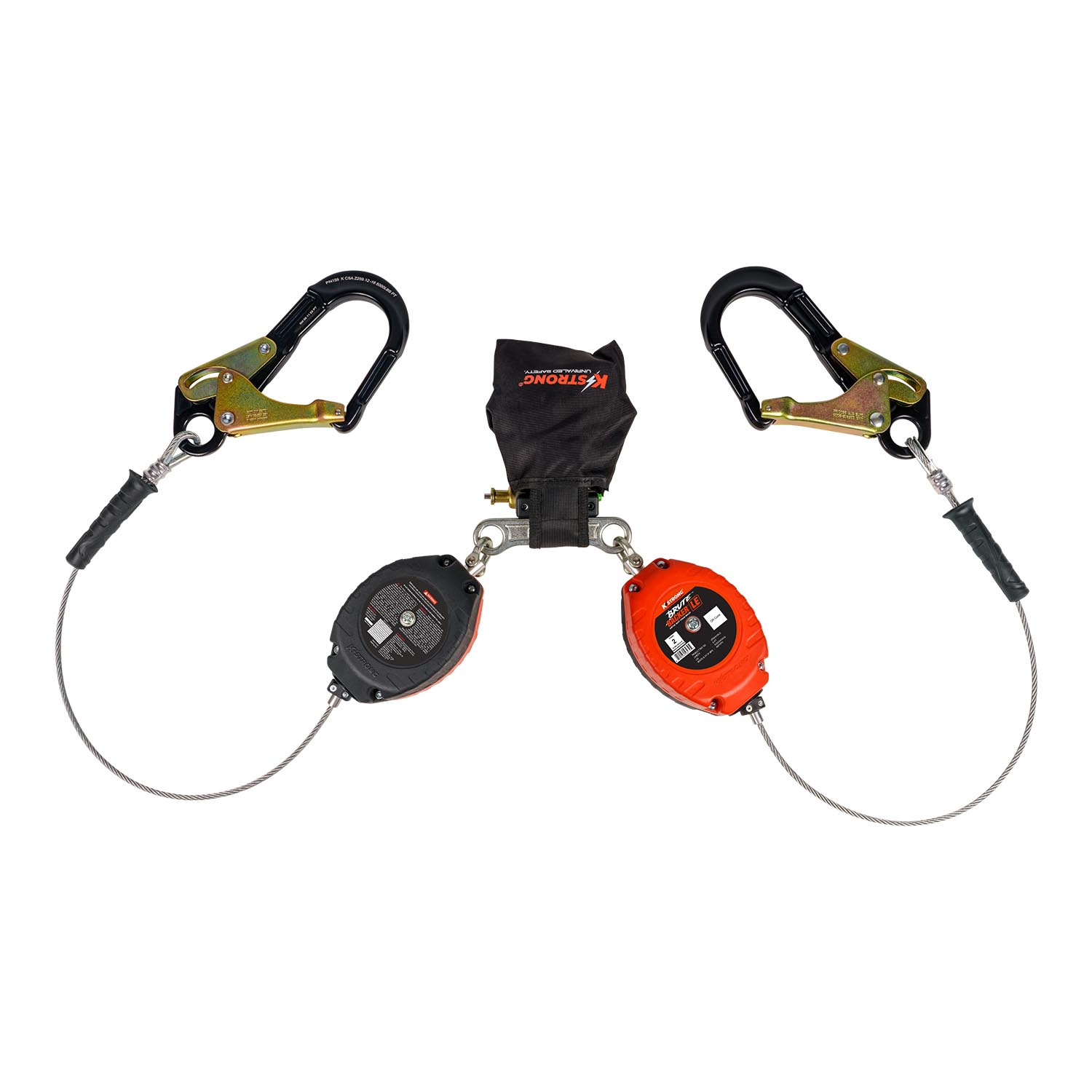 K Strong BRUTE Backer LE Dual 8.5' Cable SRL-P with Aluminum Rebar Hooks at Anchorage End UFS316106LD