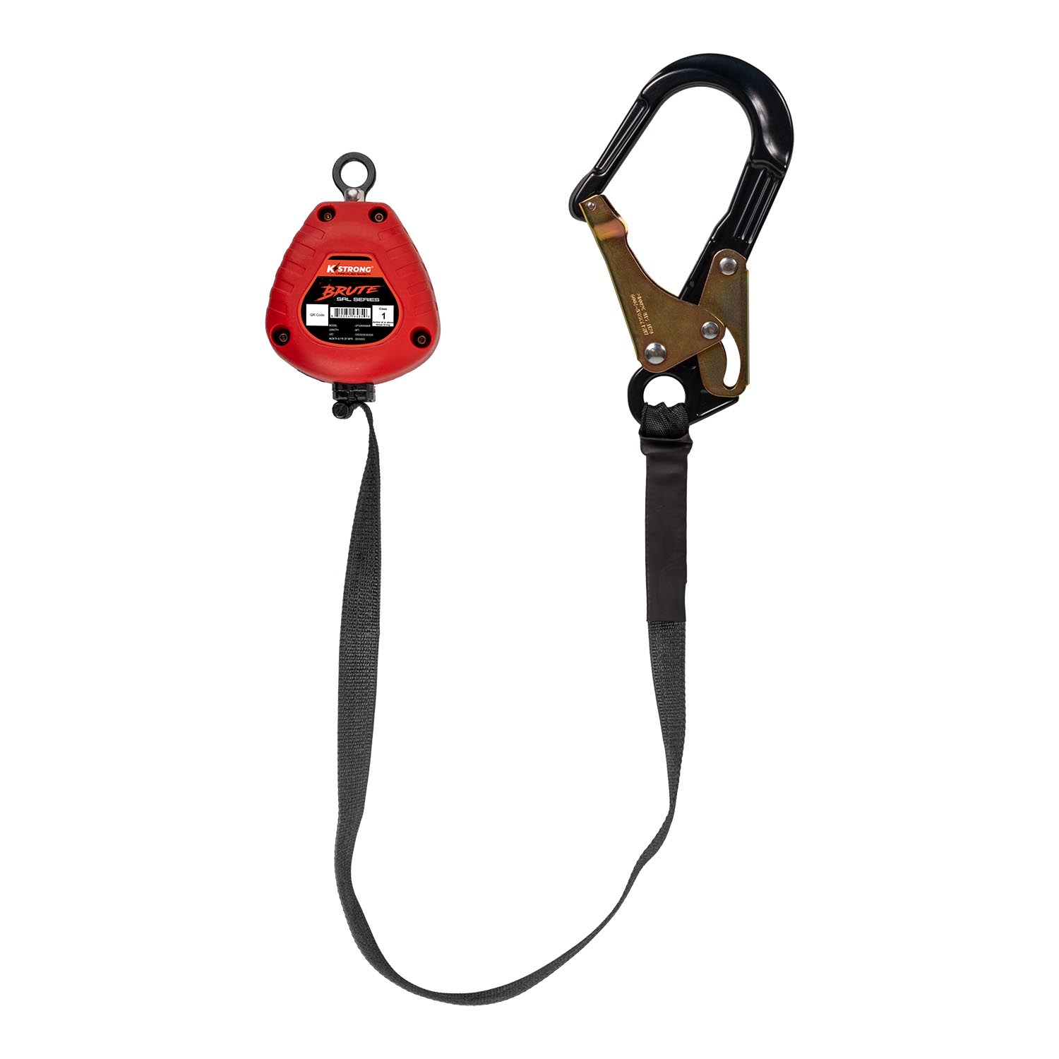 K Strong BRUTE 9' SRL with Hi-Abrasion Resistant Webbing, Aluminum Rebar Hook and Dorsal Connector UFS359506AR