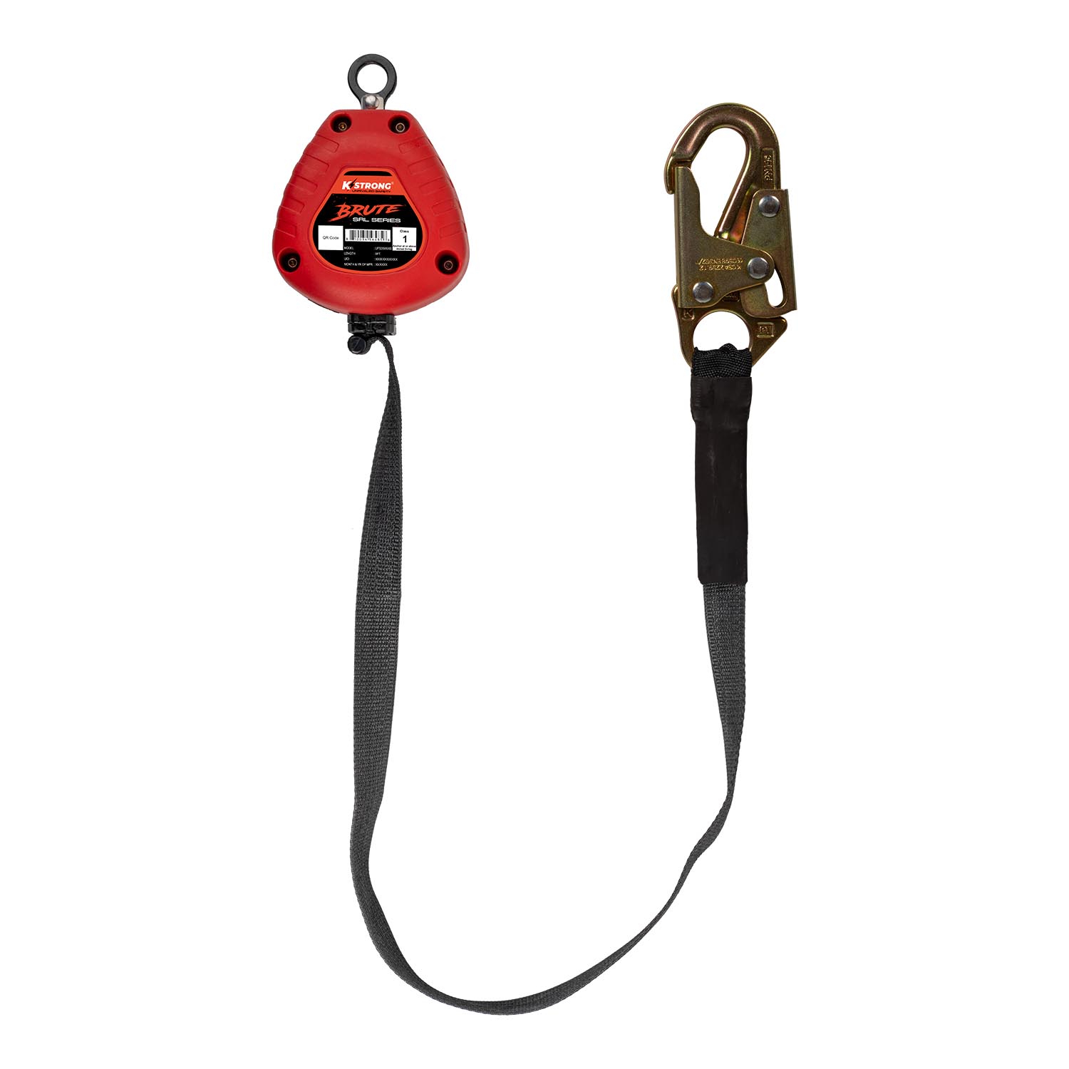 K Strong BRUTE 9' SRL with Hi-Abrasion Resistant Webbing, Forged Snap Hook and Dorsal Connector UFS359506S