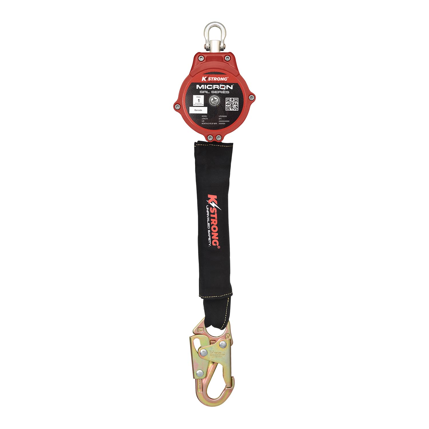K Strong Micron 6' Arc Flash Rated SRL-P with Steel Snap Hook UFS390006