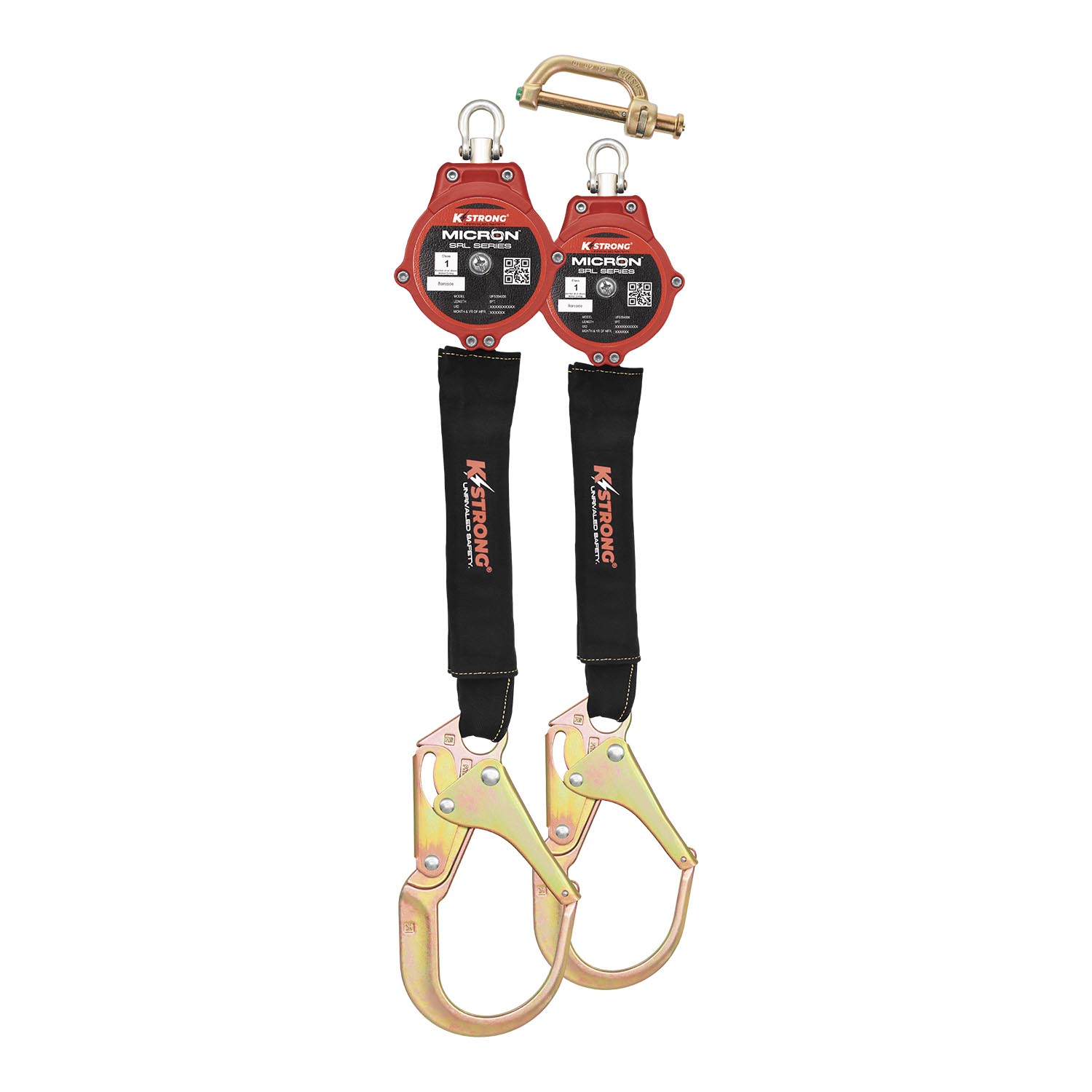 K Strong Micron Dual 6' Arc Flash Rated SRL-P with Steel Rebar Hooks UFS394006D