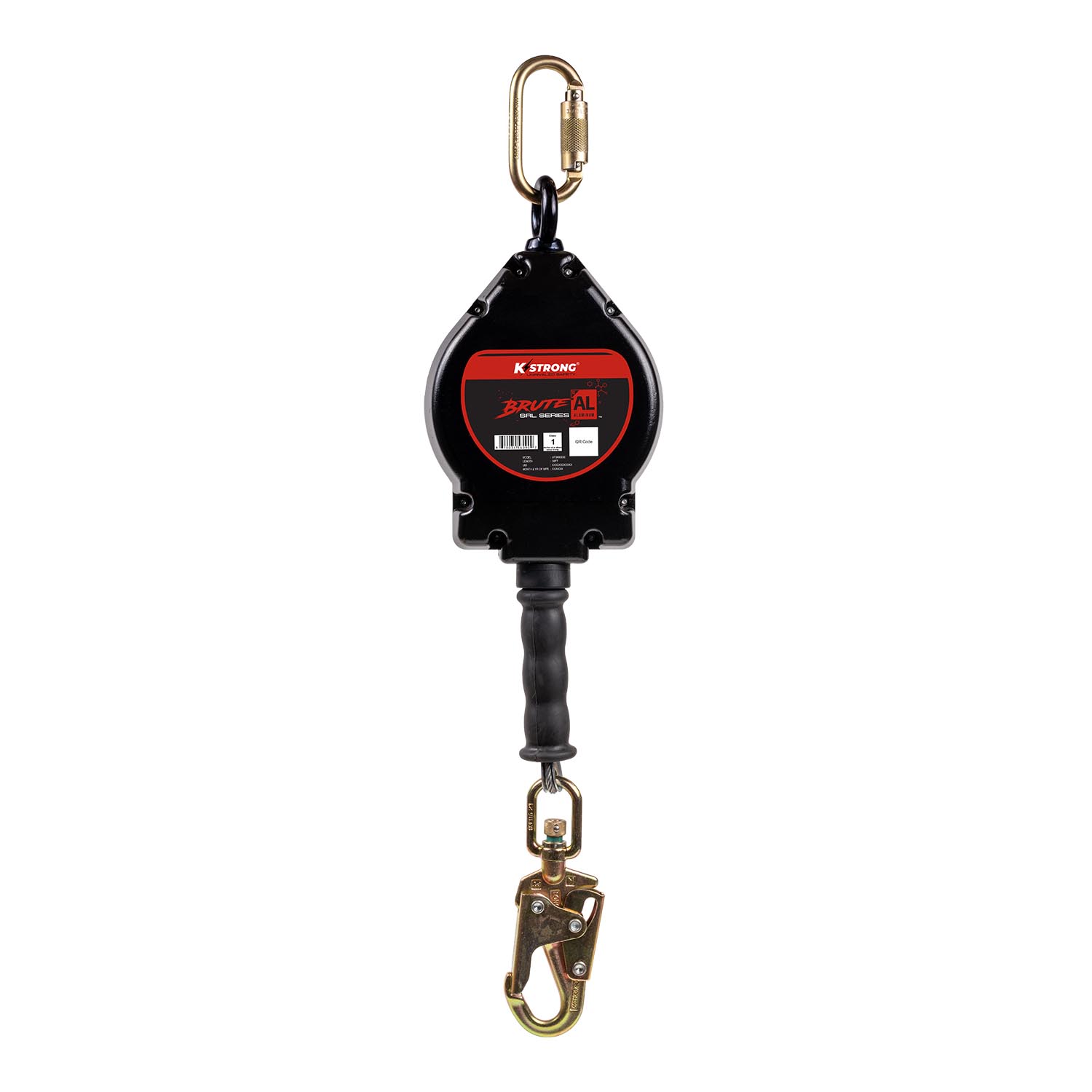 K Strong BRUTE-AL 30' Aluminum Housing Cable SRL with Snap Hook UFS480030