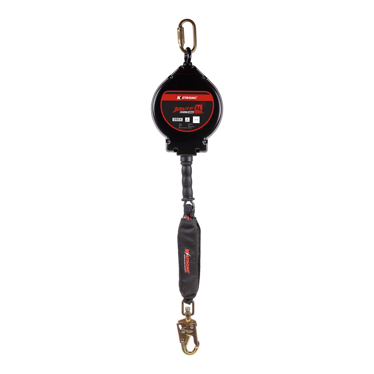 K Strong BRUTE-AL LE 50' Aluminum Housing Cable SRL with Swivel Snap Hook UFS480050L