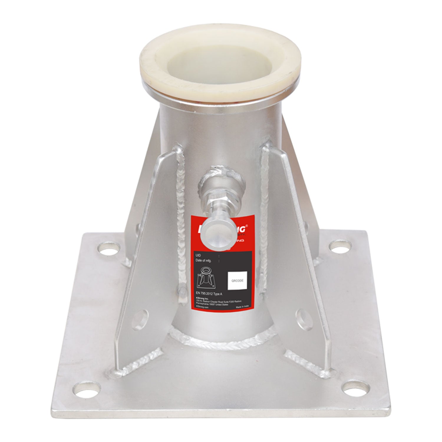 K Strong Megadavit Floor Mount Column Mast Receiver (SS316) UFT555101