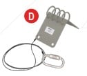 K Strong Edge Protector with 6' Wire and ANSI Carabiner UFX903051