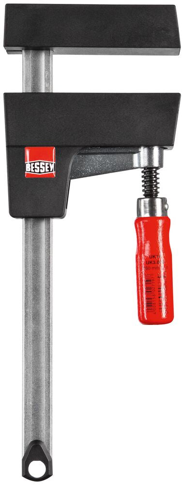 Bessey Tools 12 in. UniKlamp Light-Duty Case Clamp, 3-1/8 in. Throat Depth, 330 lb Clamping Force UK3.012
