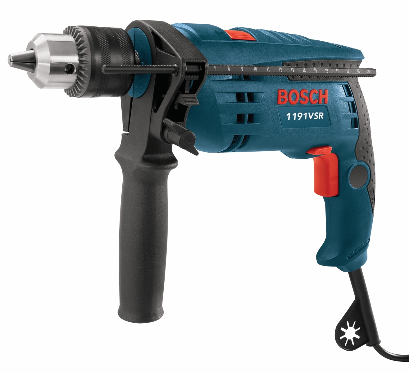 Bosch 1/2" Hammer Drill w/ Case, 7.0A 1191VSRK