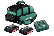 Metabo 2x 18 Volt 2.0Ah Ultra-M Compact Battery Kit US625596020
