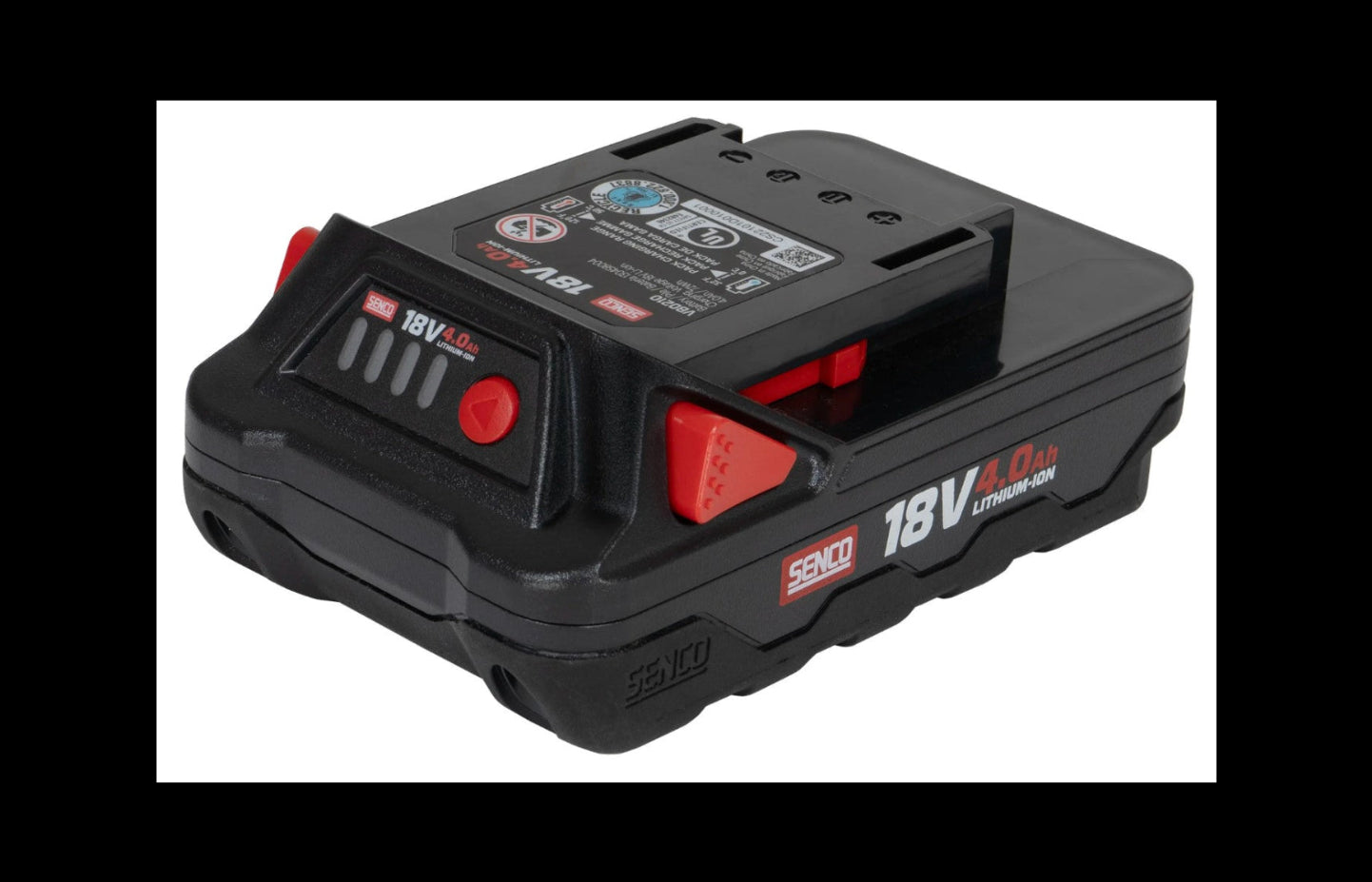 18V 4.0Ah battery pack with Senco branding on a white background