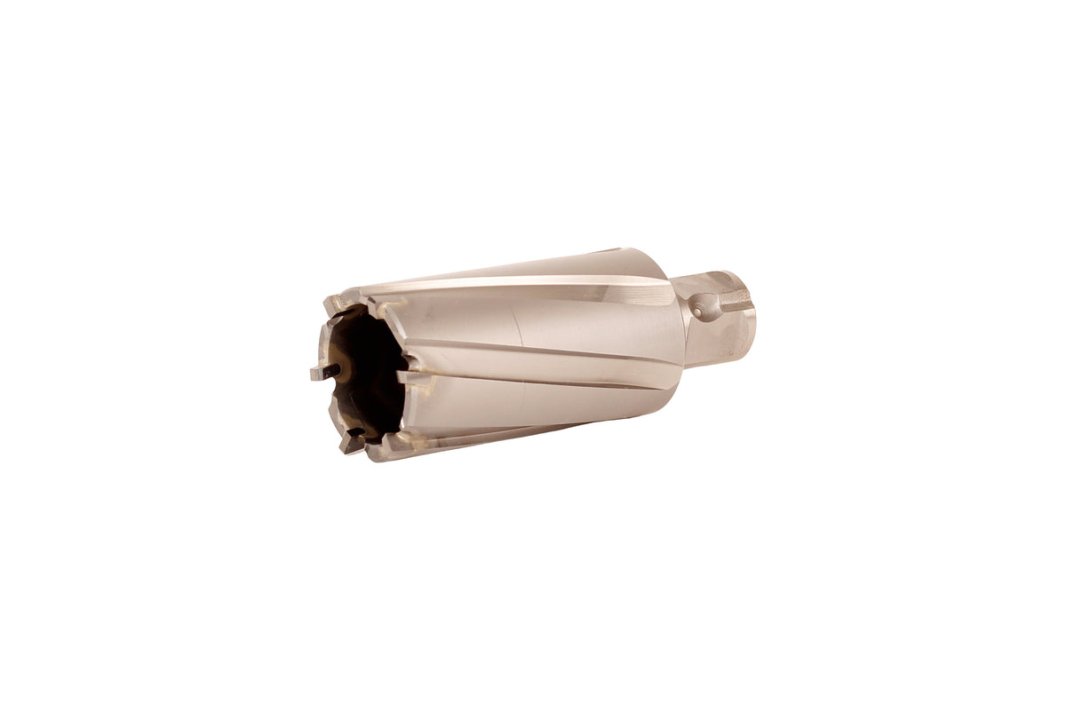 Slugger carbide tipped annular cutter end view with cutting teeth visible
