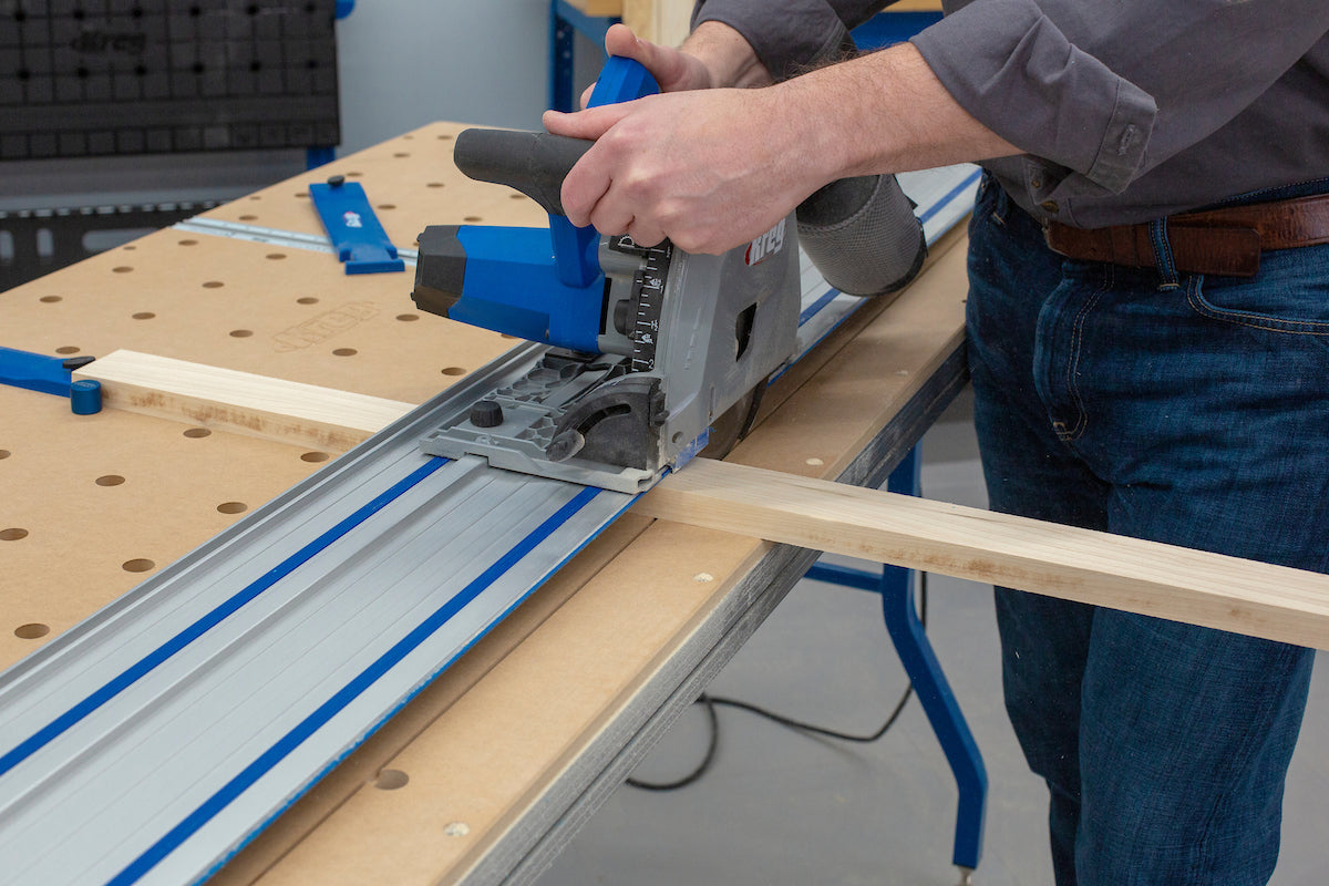 Kreg Adaptive Cutting System Plunge-Cut Track Saw Master Kit with Guide Track and Project Table ACS3100