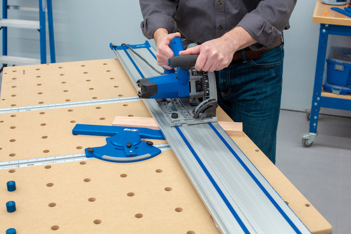 Kreg Adaptive Cutting System Plunge-Cut Track Saw Master Kit with Guide Track and Project Table ACS3100