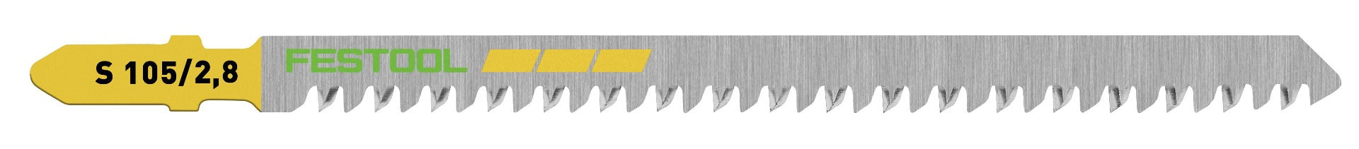 Festool Wood Straight Cut 4-1/8 in. Jigsaw Blade S 105/2.8, 5-Pack 204262
