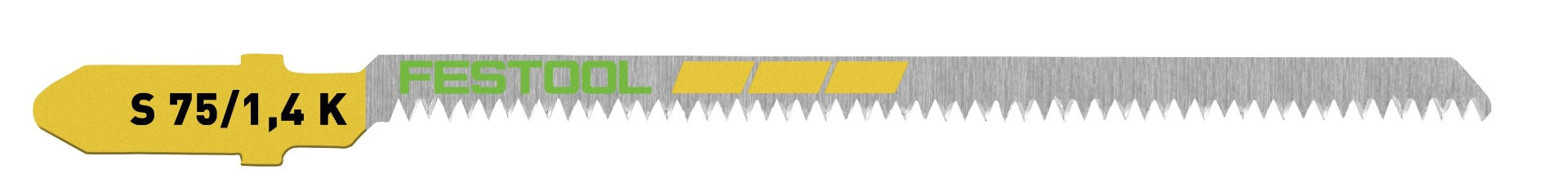 Festool Wood Curve Cut 3 in. Jigsaw Blade S 75/1.4 K, 5-Pack 204267