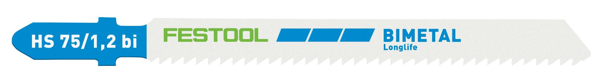 Festool Metal-Cutting 3 in. Jigsaw Blade HS 75/1.2 bi, 5-Pack 204270