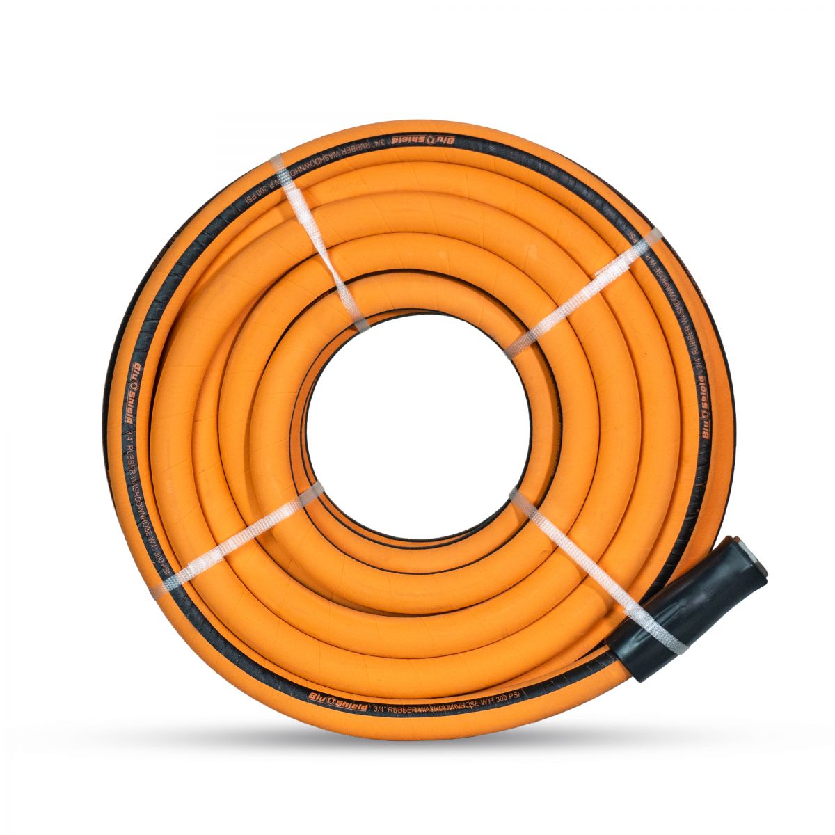 Blubird 3/4" X 50' Rubber Wash Down Hose 3/4" Male and Female GHT Fittings WD3450