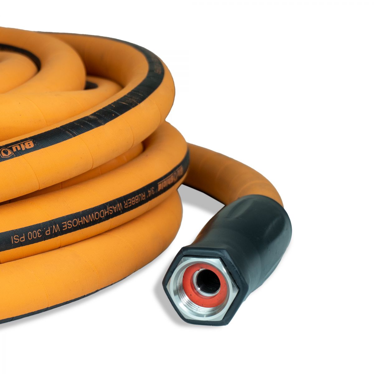 Blubird 3/4" X 50' Rubber Wash Down Hose 3/4" Male and Female GHT Fittings WD3450