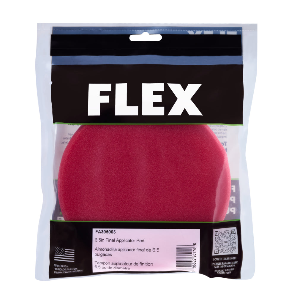 Flex Tools 6-1/2" Red Finishing Foam Pad FA305003