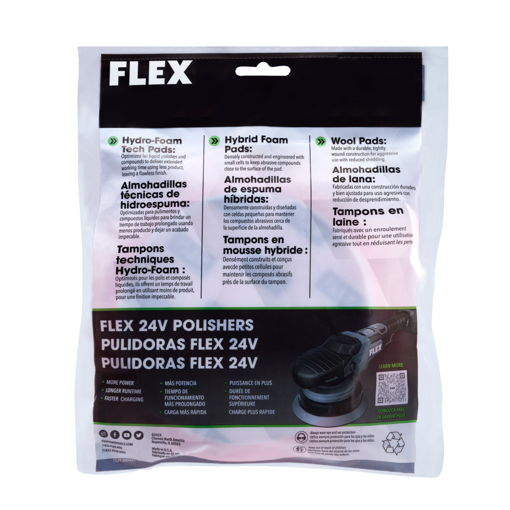 Flex Tools 6-1/2" Red Finishing Foam Pad FA305003
