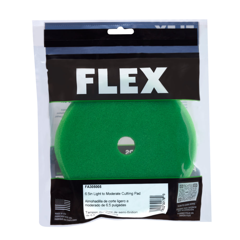 Flex Tools 6-1/2" Green Medium-Cut Foam Pad FA305005