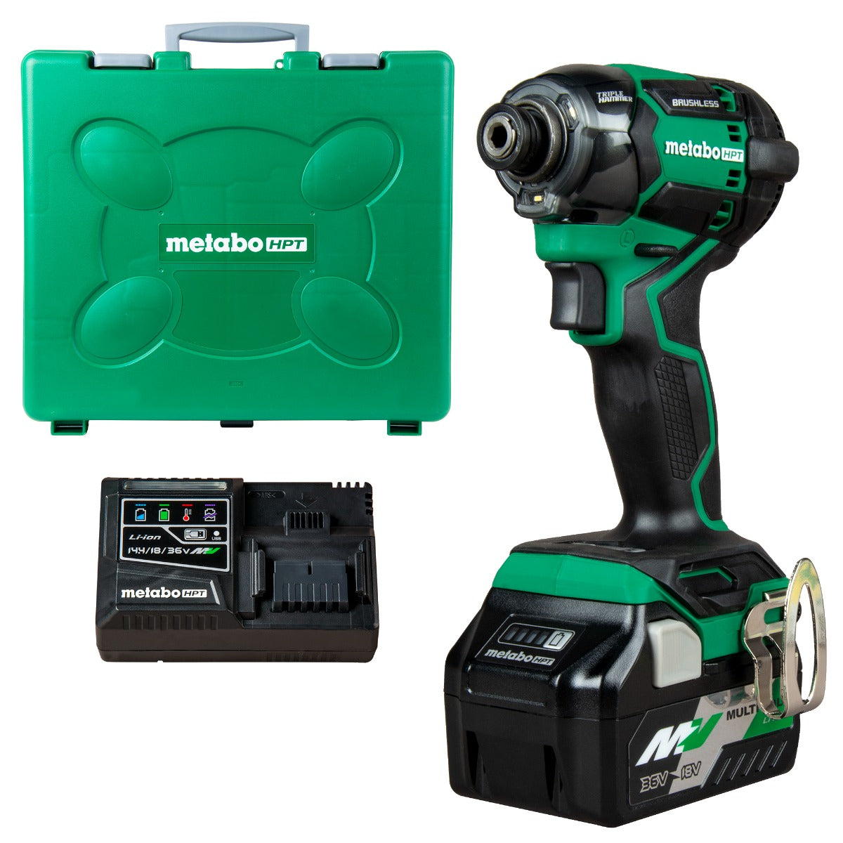 Metabo HPT 36V MultiVolt Cordless Triple Hammer BOLT Impact Driver