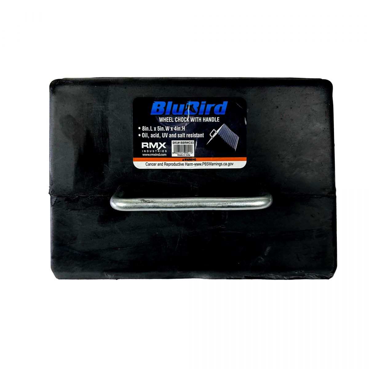 Blubird Rubber Wheel Chock with Handle BBRWC03