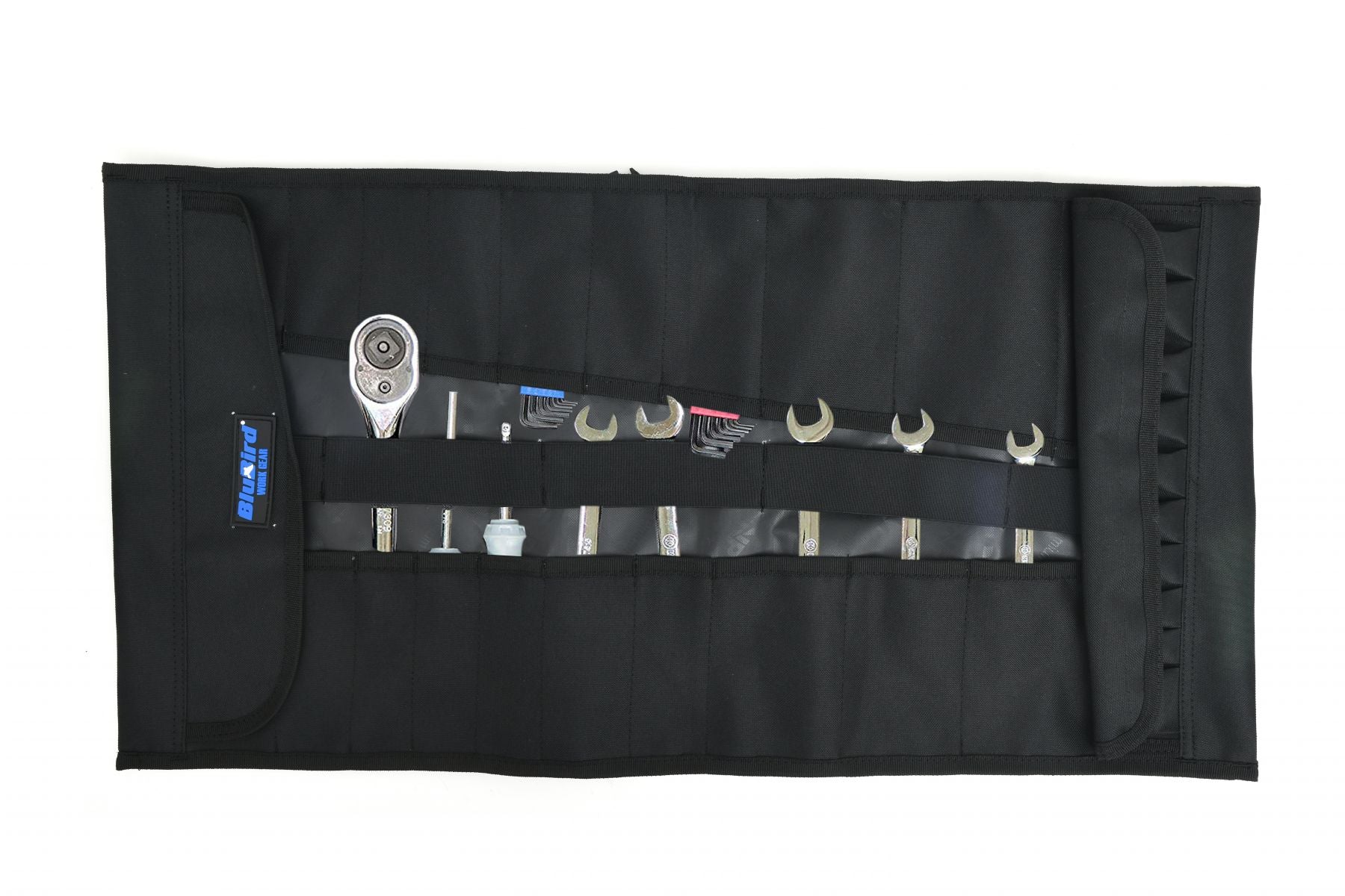 Blubird Multi Pocket Tool Roll Organizer with 32 Pockets BBTB05