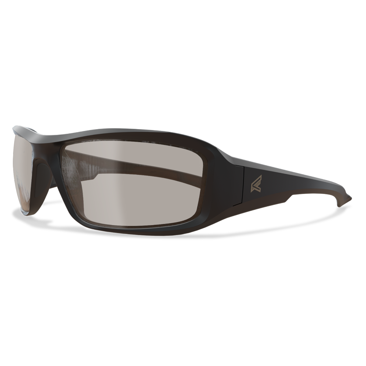 Edge Eyewear Brazeau Safety Glasses, Black Frame, Clear Anti-Reflective Lens XB131AR