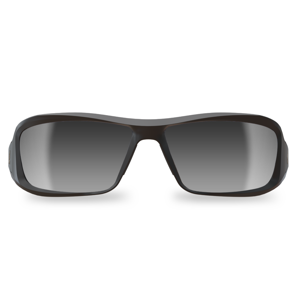 Edge Eyewear Brazeau Safety Glasses, Black Frame, Silver Mirror Lens XB137