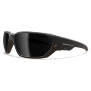 Edge Eyewear Dawson Safety Glasses, Black Frame, Smoke Vapor Shield Lens XD416VS