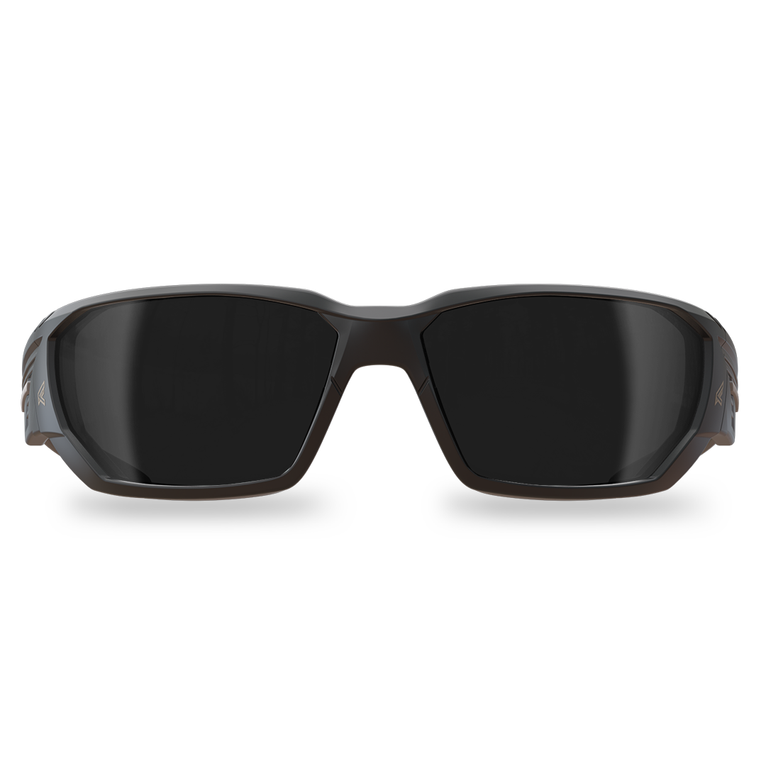 Edge Eyewear Dawson Safety Glasses, Black Frame, Smoke Lens XD416
