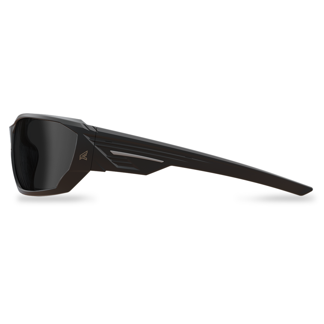 Edge Eyewear Dawson Safety Glasses, Black Frame, Smoke Vapor Shield Lens XD416VS