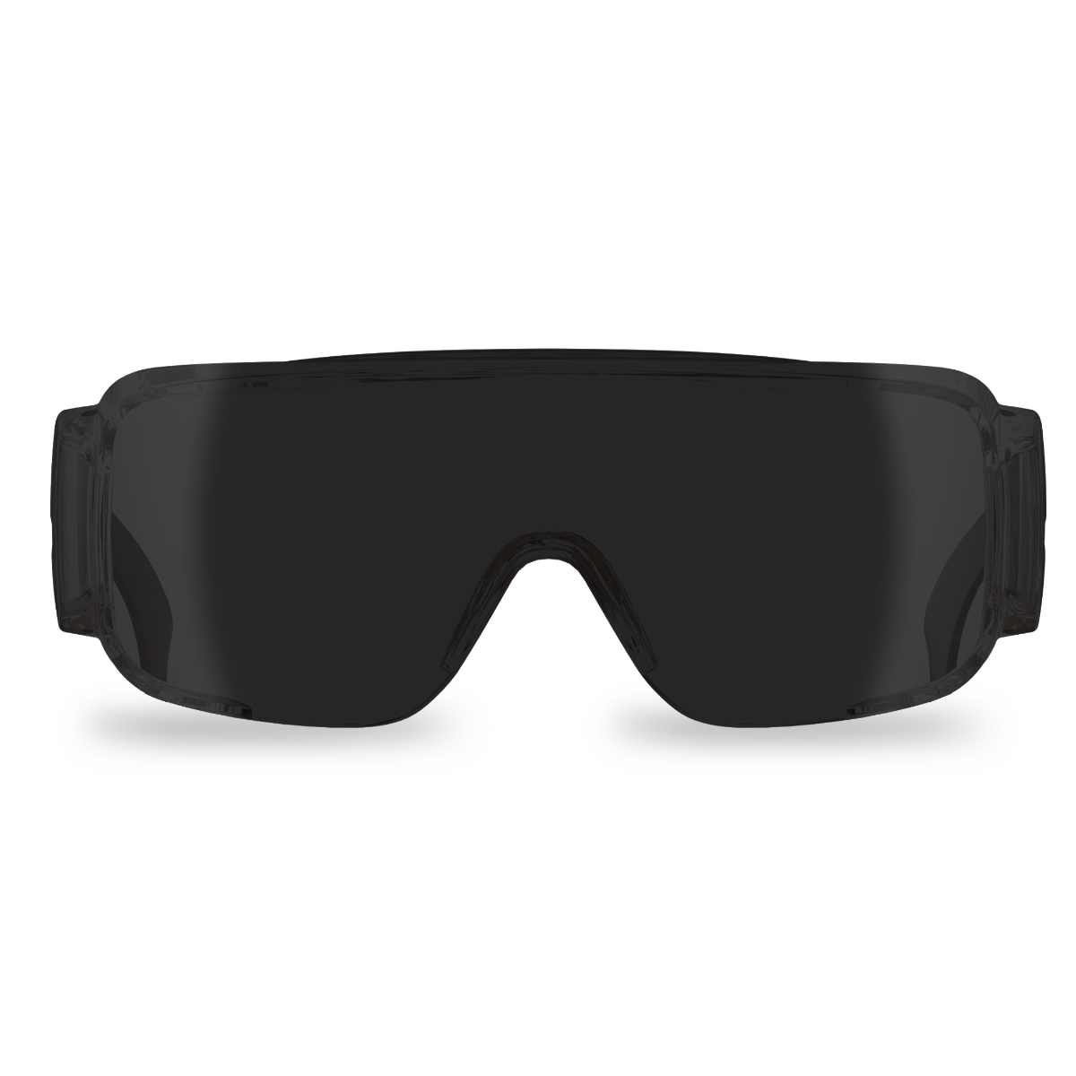 Edge Eyewear Ossa Safety Glasses, Black Frame, Smoke Lens XF116-L