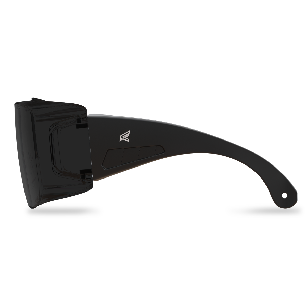 Edge Eyewear Ossa Safety Glasses, Black Frame, Smoke Lens XF116-L