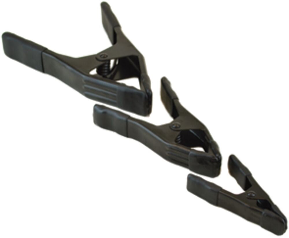 Bessey Tools 3 in. Steel Spring Clamp, 3-5/16 in. Throat Depth, Black XM7-B