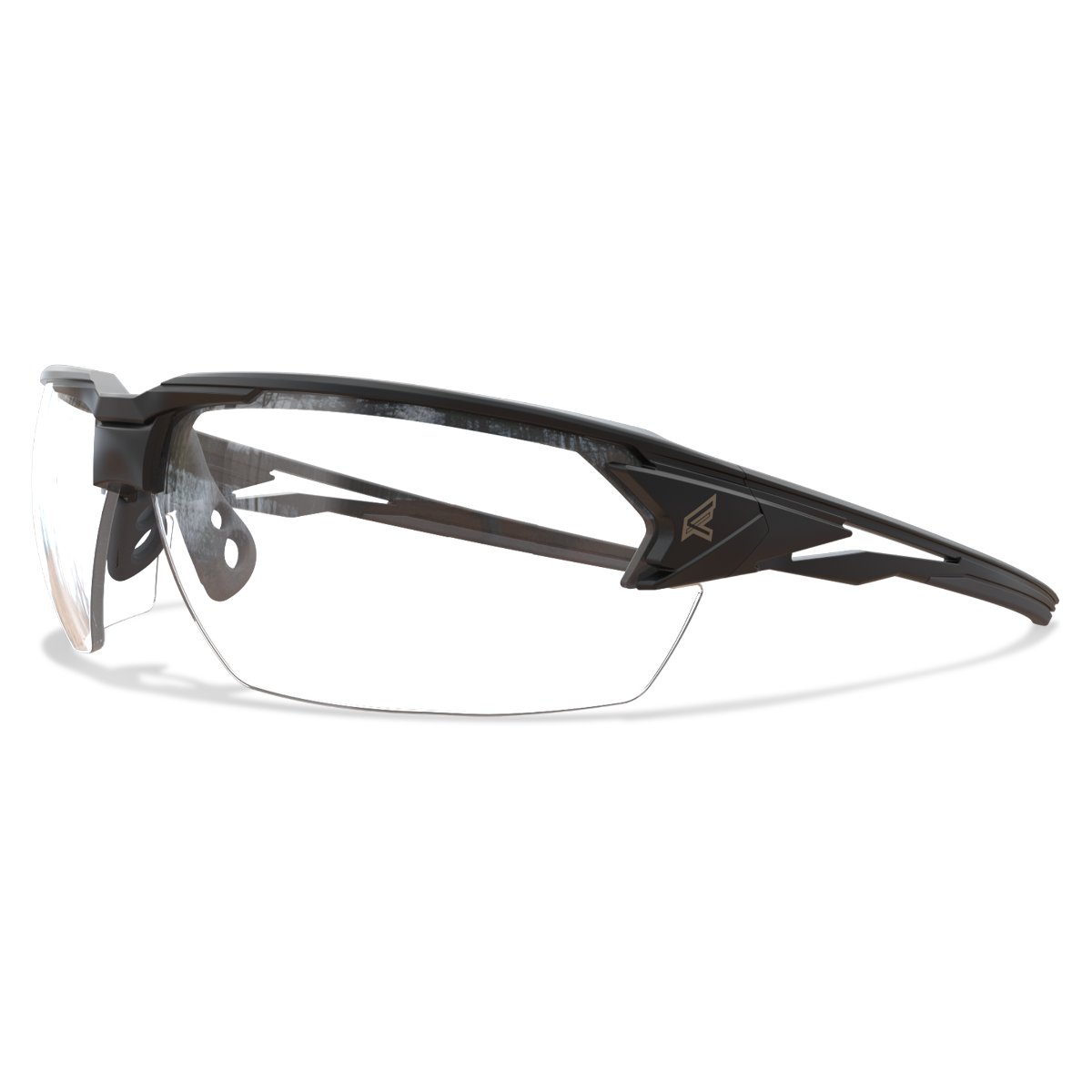 Edge Eyewear Pumori Safety Glasses, Black Frame, Clear Vapor Shield Lens XP411VS