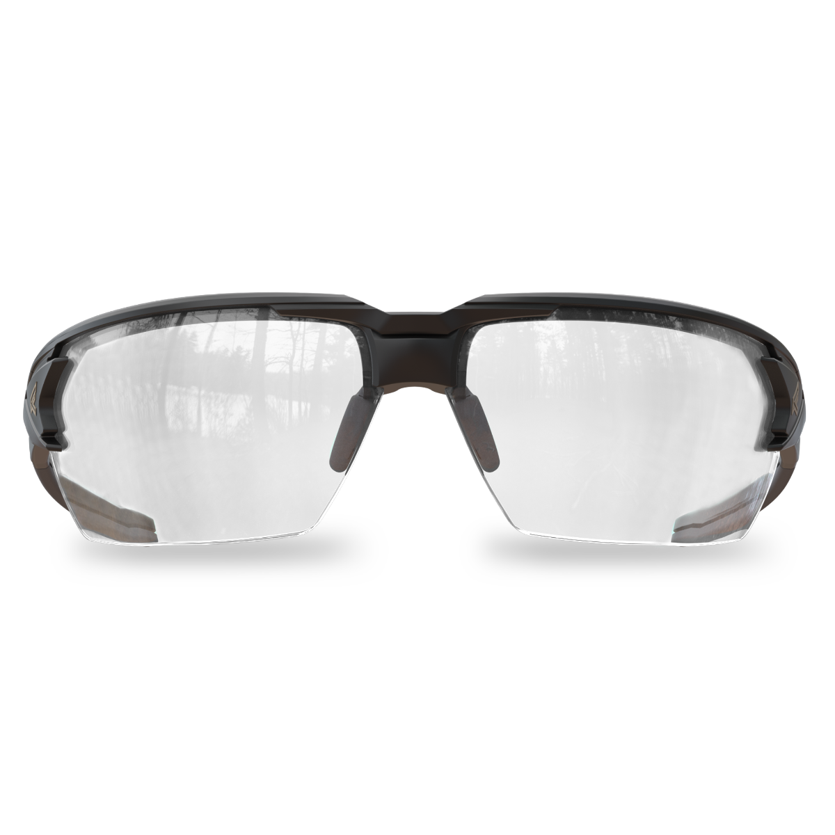 Edge Eyewear Pumori Safety Glasses, Black Frame, Clear Vapor Shield Lens XP411VS