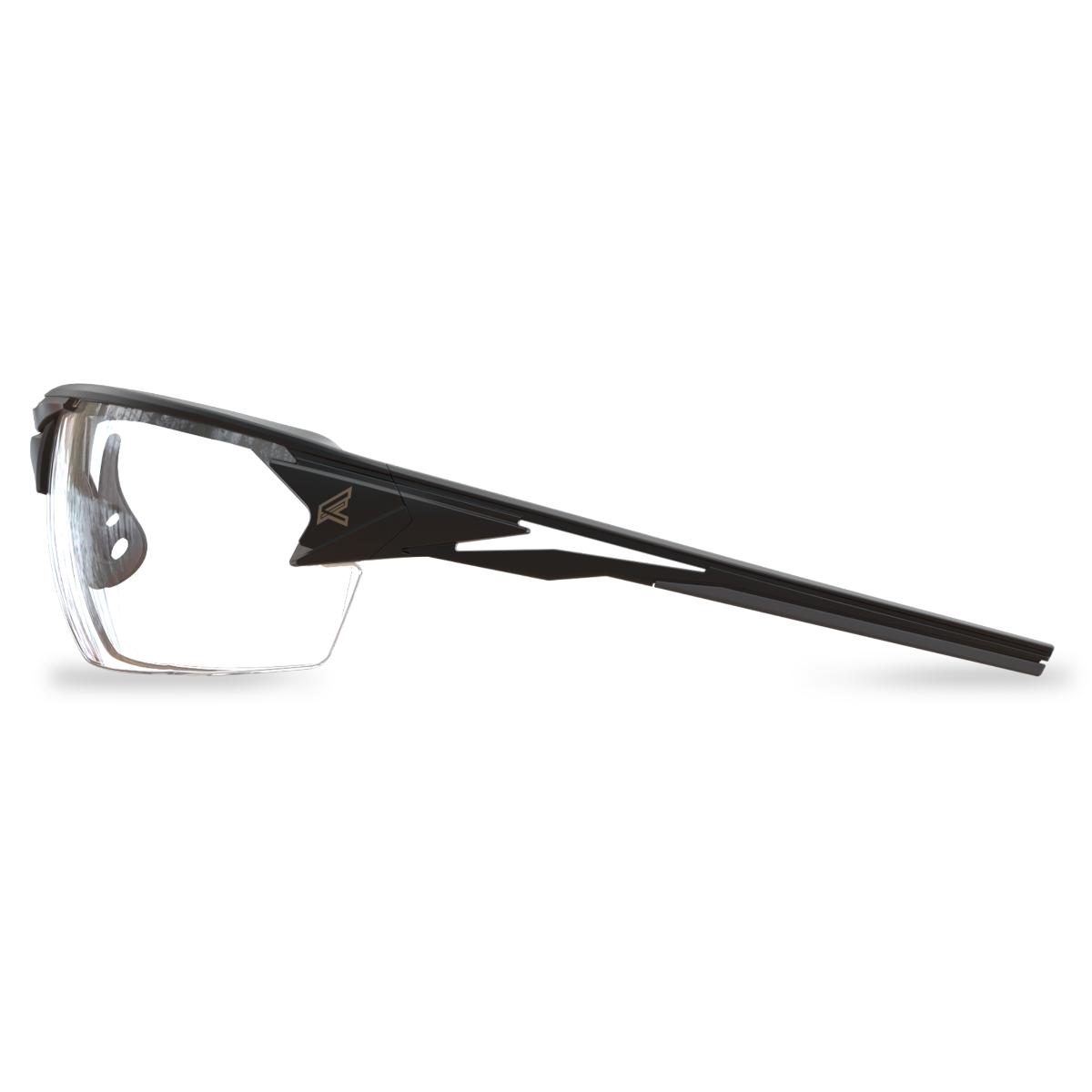 Edge Eyewear Pumori Safety Glasses, Black Frame, Clear Vapor Shield Lens XP411VS