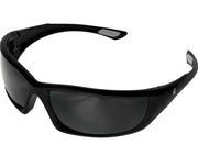 Edge Eyewear Robson XL Safety Glasses, Black Frame, Smoke Vapor Shield Lens XR-XL416VS