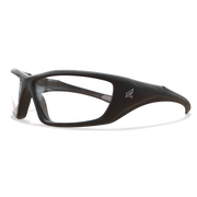 Edge Eyewear Robson Safety Glasses, Black Frame, Clear Lens XR411