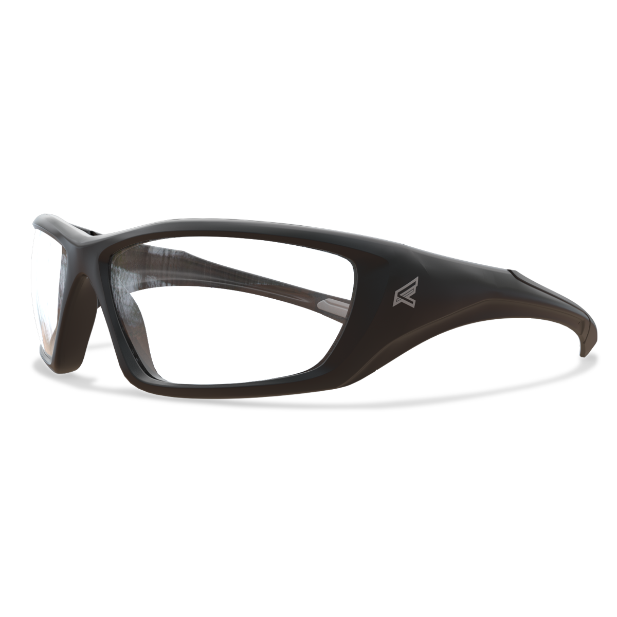 Edge Eyewear Robson Safety Glasses, Black Frame, Clear Lens XR411