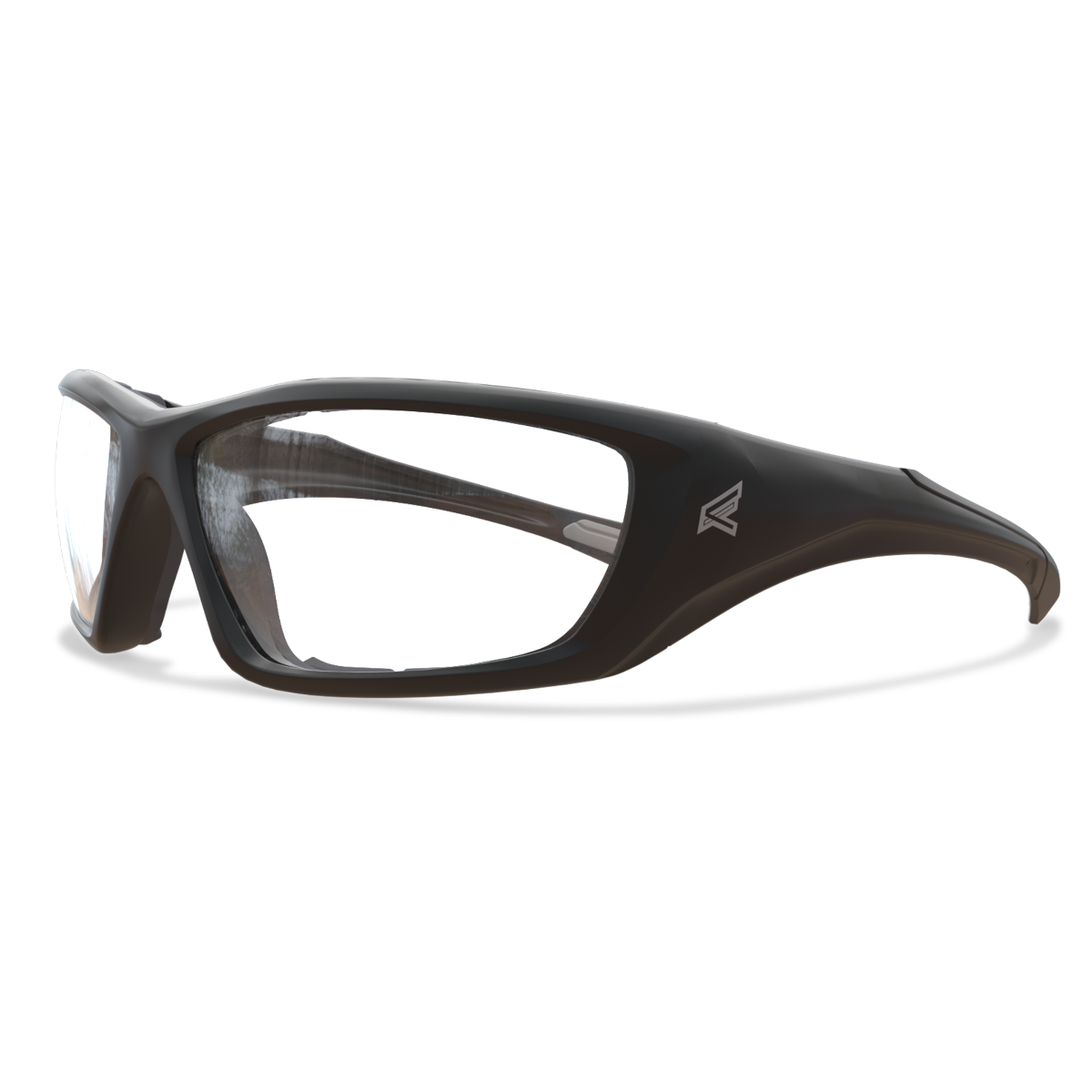 Edge Eyewear Robson Safety Glasses, Black Frame with Gasket, Clear Vapor Shield Lens XR411VSG